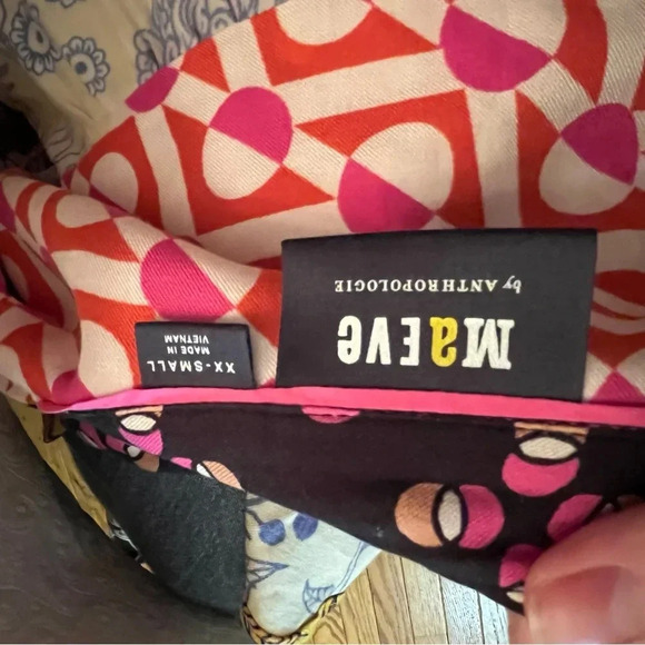 Maeve Anthropologie The Paz Button Down Long Sleeve Top Blouse Woman’s Size XS - Picture 6 of 11